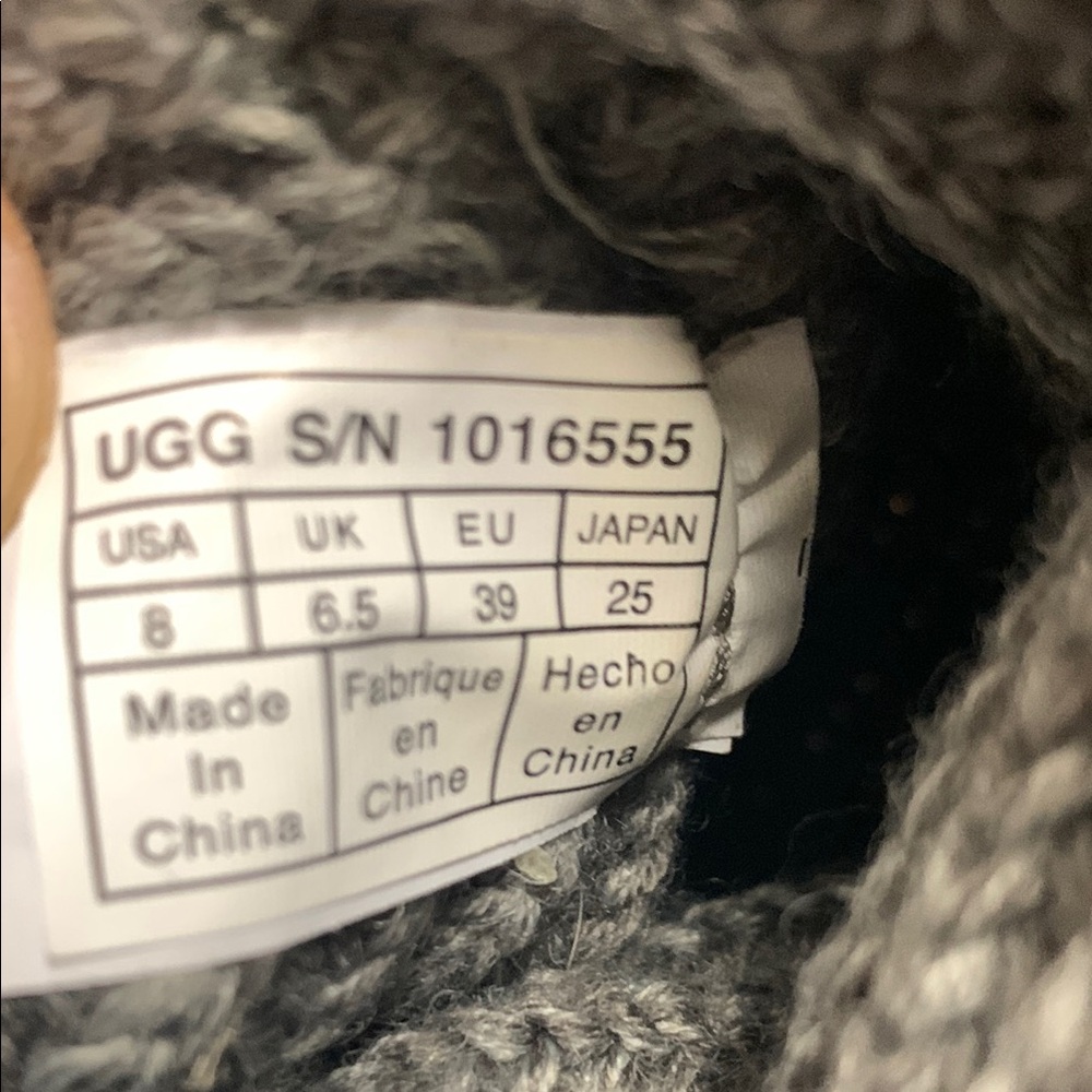 Ugg Gray Knit Boots - image 6
